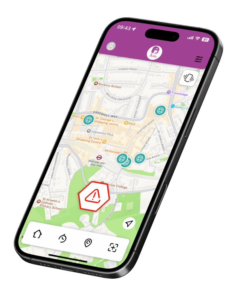 Hollie Guard app turns smartphones into personal safety devices with GPS tracking and emergency alerts.