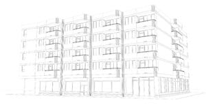 Building schematic showing how commonhold works for existing blocks